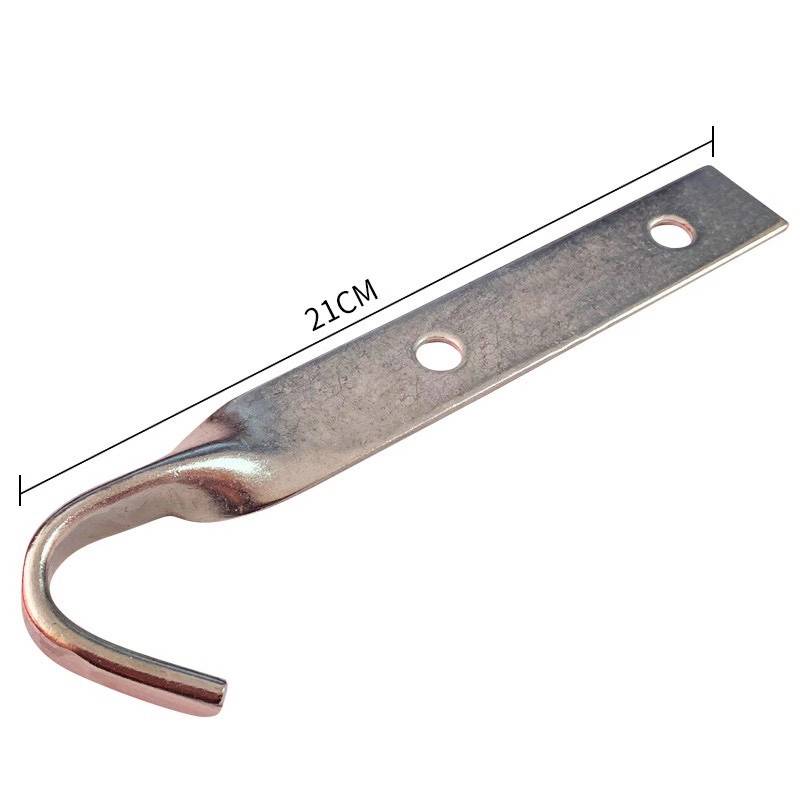 Zinc straight hooks (with 2 bolt screws)